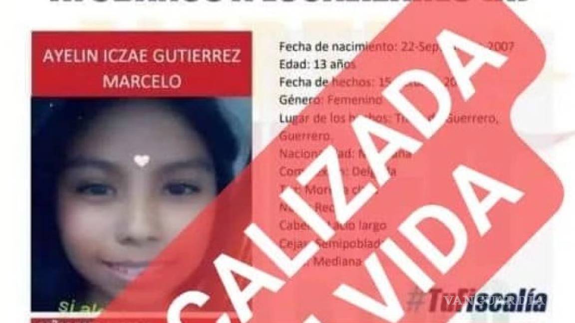 Mutilaron a niña de 13 años reportada como desaparecida
