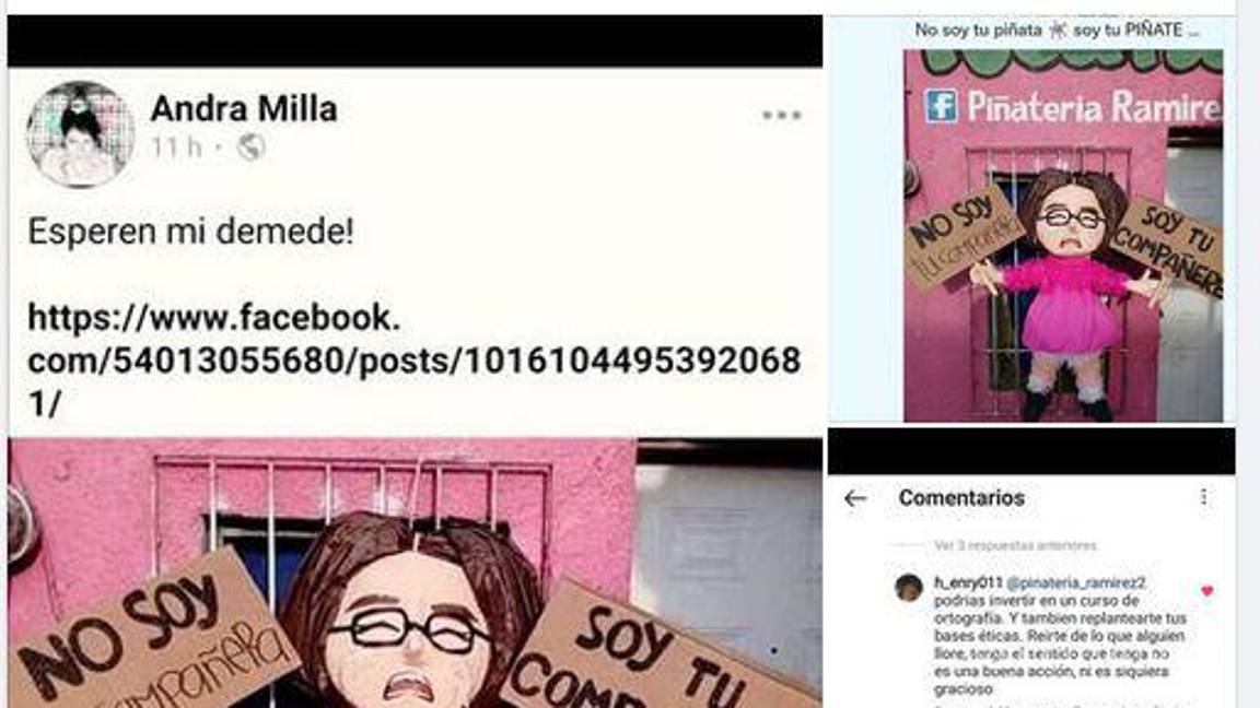 $!Amenazan con demandar a negocio de piñatas por uso de imagen y burla de “compañere”