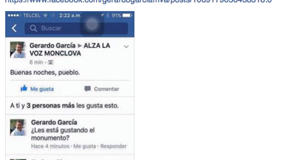 $!Aparece cuenta de Facebook falsa del alcalde de Monclova