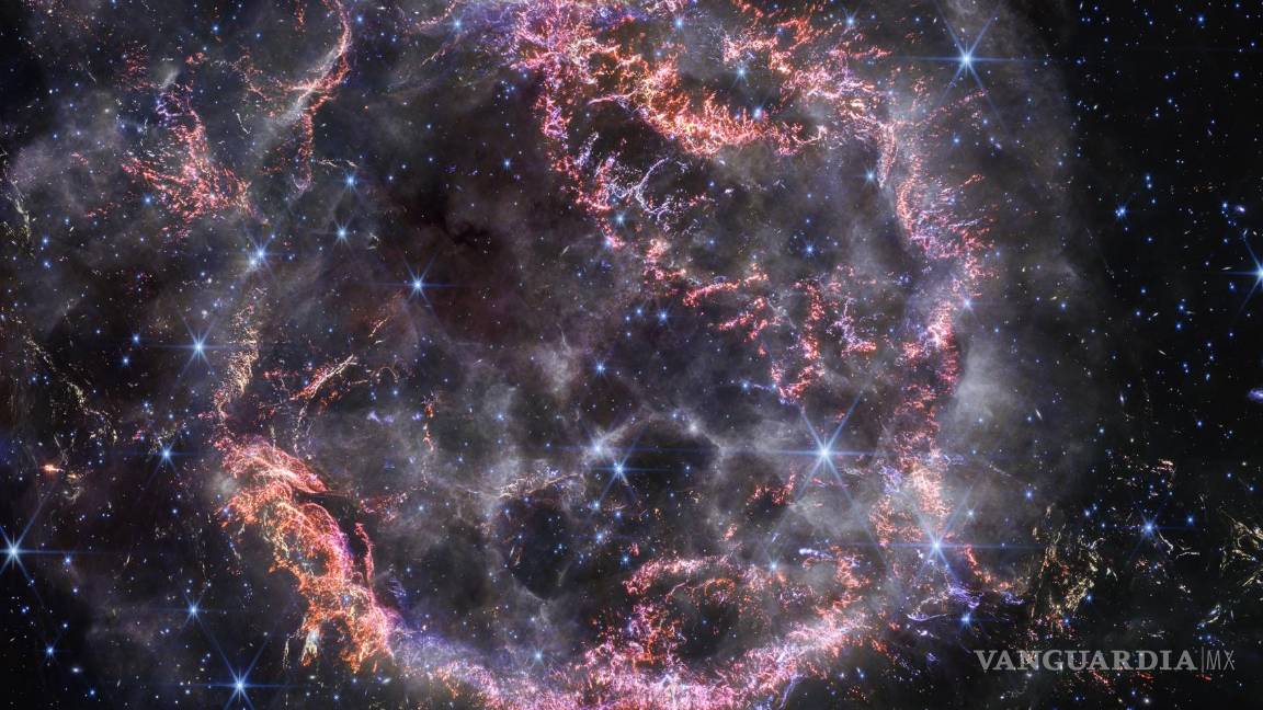 $!Una fotografía distribuida muestra los restos de la supernova Cassiopeia A.