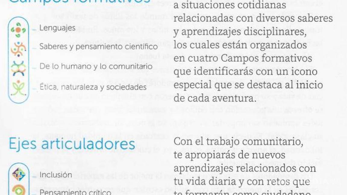 $!En la parte introductoria de los nuevos libros de texto se explica cómo los niños aprenderán ahora en las aulas a partir de “aventuras de aprendizaje”.