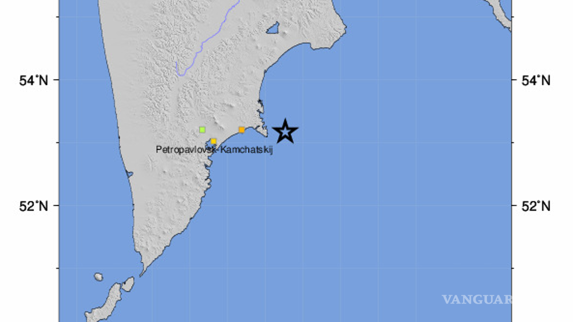 $!Reportan sismo de 7.8 en la costa oriental de Rusia; Estados Unidos activa alerta de tsunami
