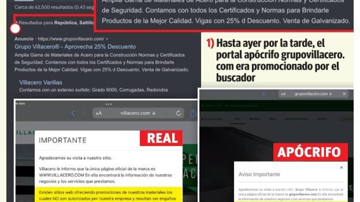 $!‘Usan’ a Google para estafar a empresarios; suplantan identidad de Villacero