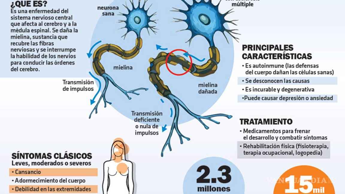 $!Esclerosis múltiple, una enfermedad que afecta a 2.3 millones en el mundo