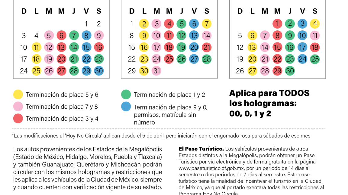 $!Nuevo Hoy No Circula inicia este martes, lo que debes saber
