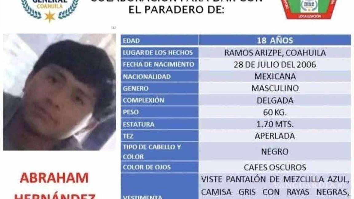 $!Pese a extorsiones y amenazas, no dejan de buscar a Abraham Hernández en Ramos Arizpe