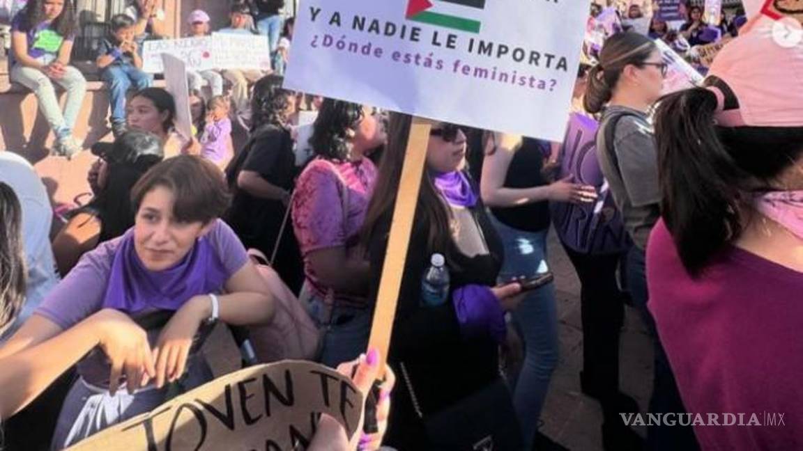 $!Allie Colunga es otra de las jóvenes activistas que realiza actividades pro Palestina.