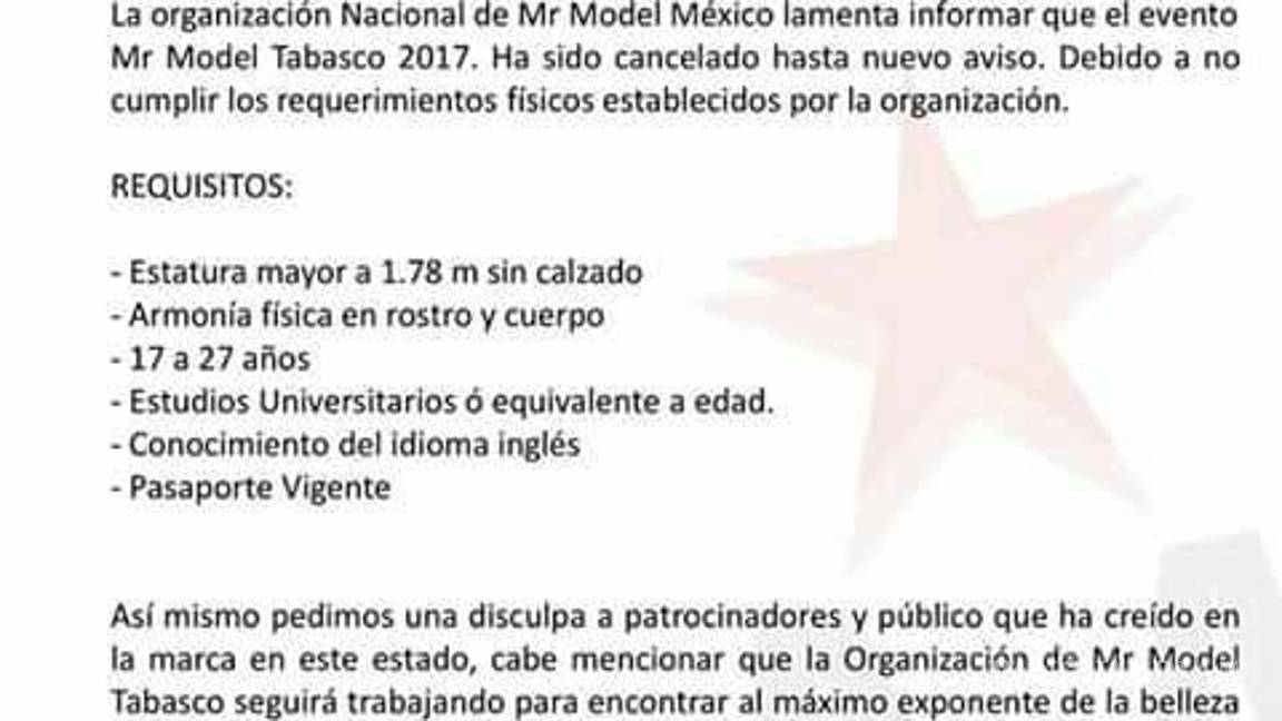 $!Por falta de participantes guapos cancelan concurso de belleza