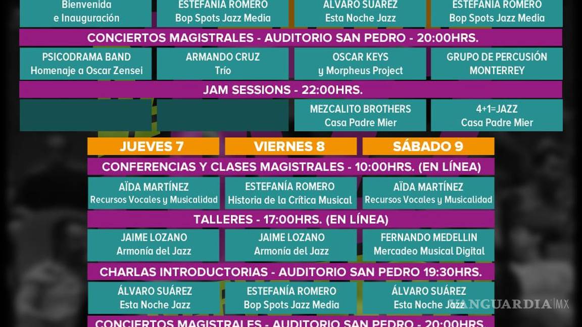$!Festival de Jazz de Nuevo León: Todo México escuchará los ritmos de la Sultana del Norte