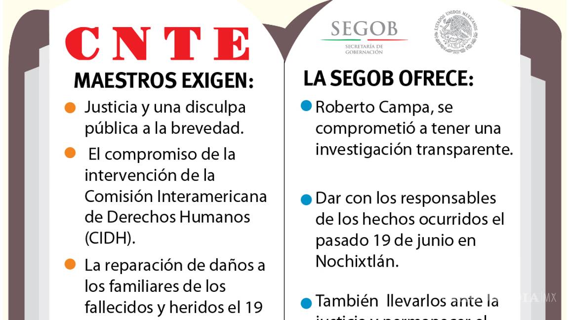 $!Aseguran que se investigará el caso Nochixtlán hasta encontrar la verdad