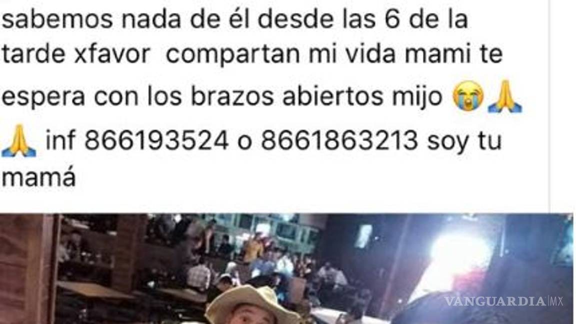 $!Buscan a joven de 17 años desaparecido en Monclova