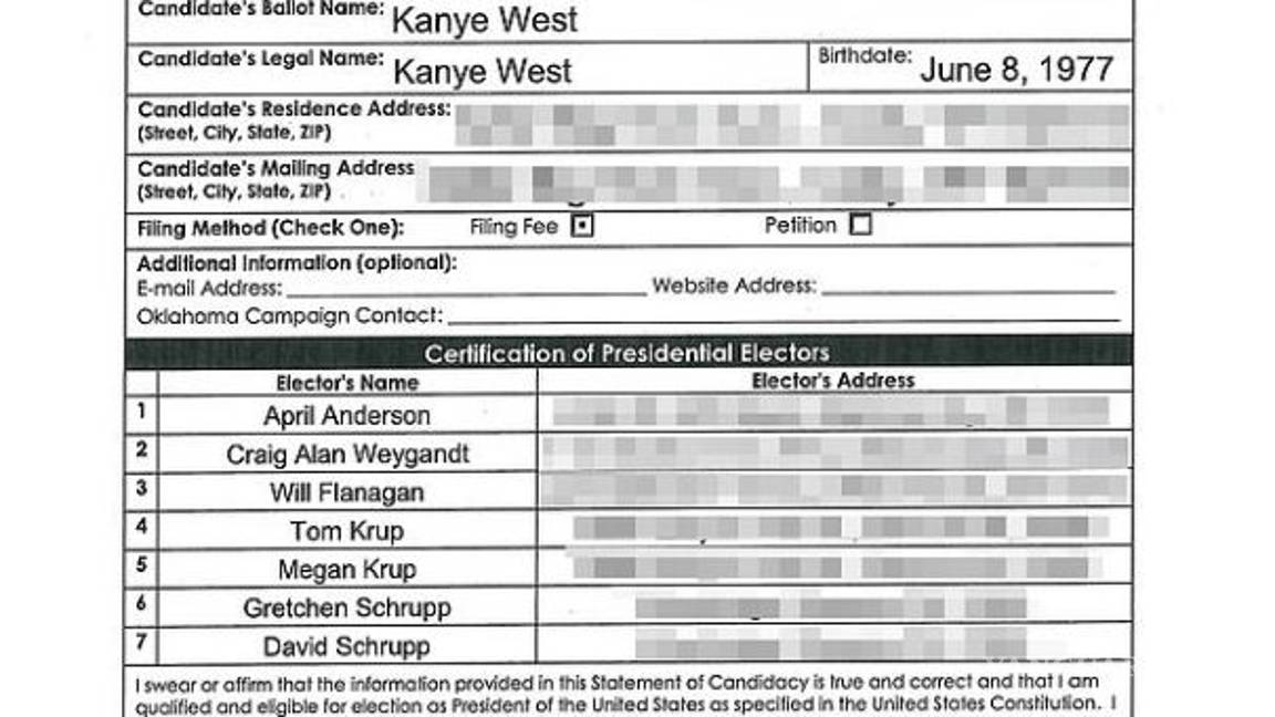 $!¡Que siempre sí! Kanye sigue en la carrera presidencial de EU