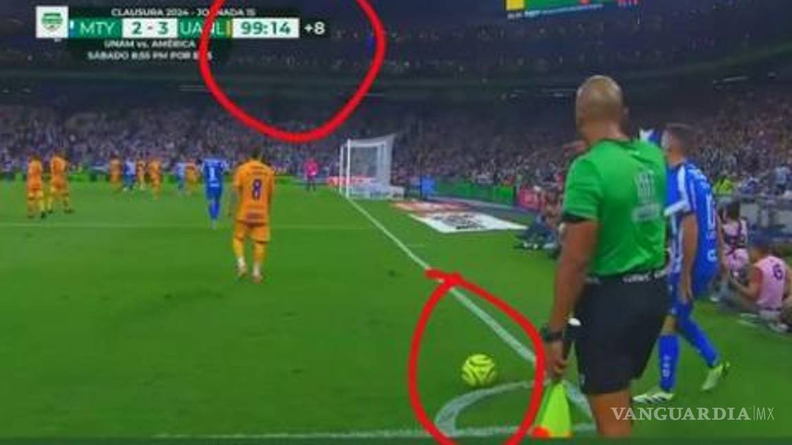 $!Según el ‘Patón’, el tiempo de reposición ya había acabado cuando se marcó el gol de Rayados gracias a un tiro de esquina.