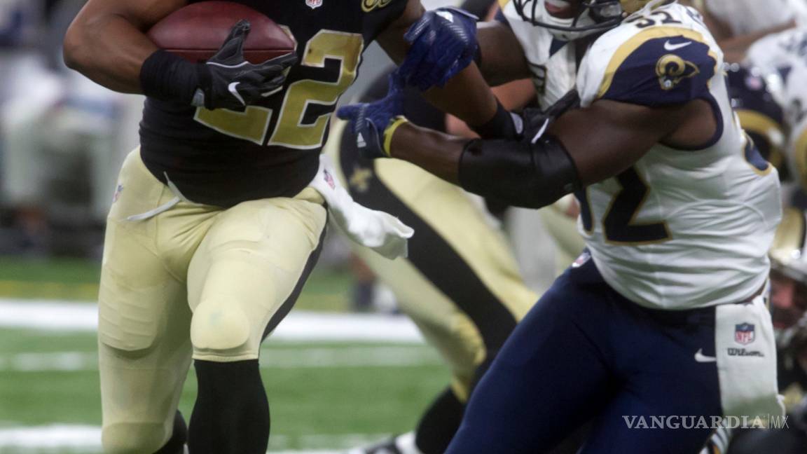 $!Brees e Ingram encabezan paliza de Saints a Rams