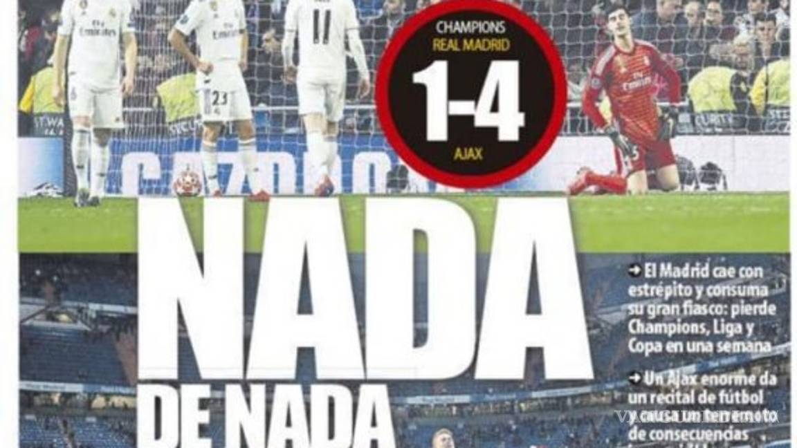 $!Así acribillaron los medios en España al Real Madrid (fotos)