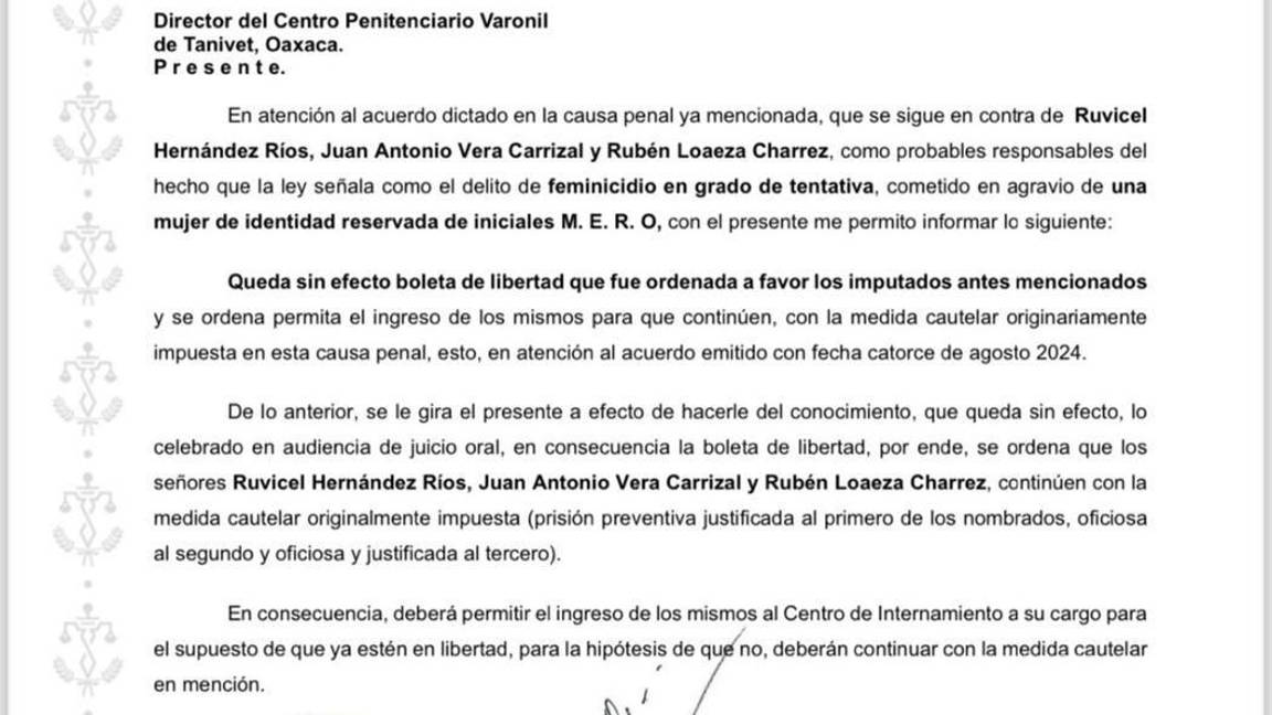 $!Revocan liberación del exdiputado, Juan Antonio Vera Carrizal, acusado de tentativa de feminicidio contra María Elena Ríos