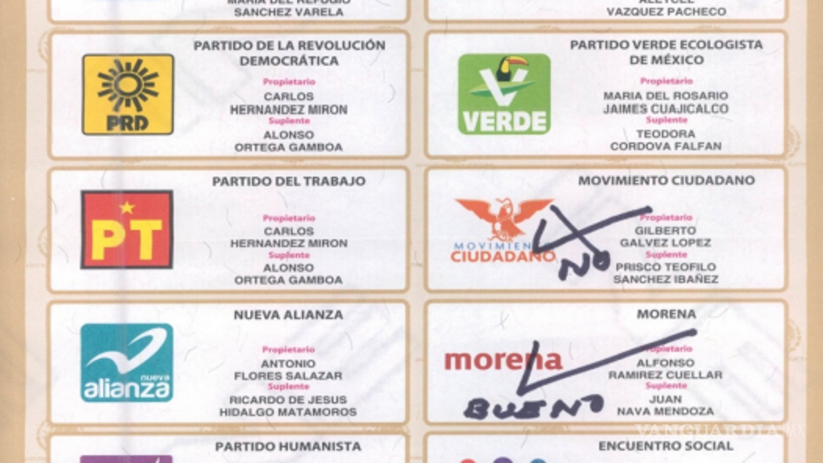 $!Así puedes marcar tu voto “ bueno”, marcando con un “no” el anterior.