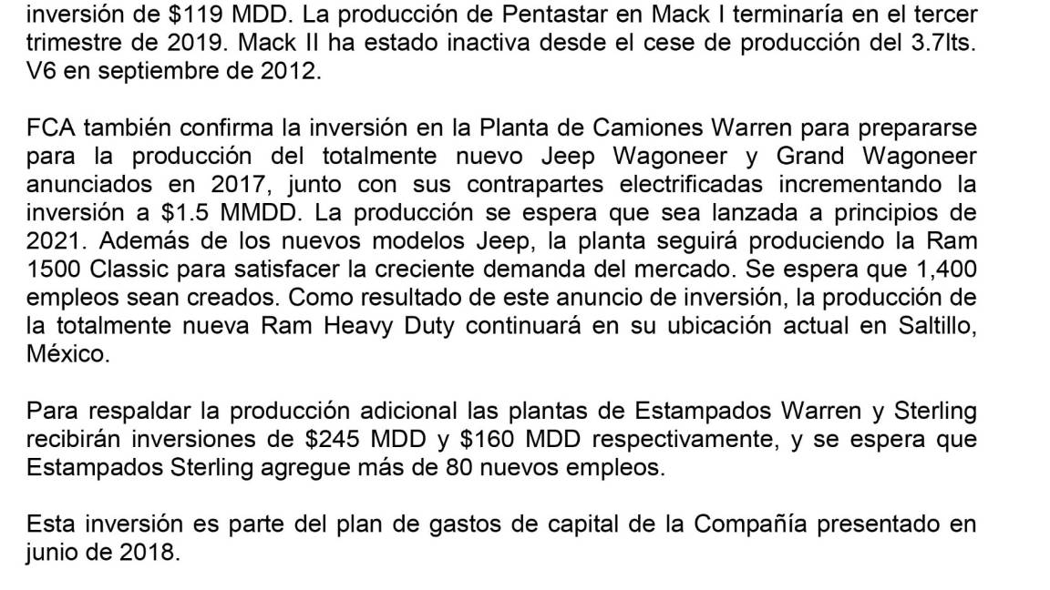 $!Fiat Chrysler confirma que producción de RAM Heavy Duty continuará en Saltillo, Coahuila