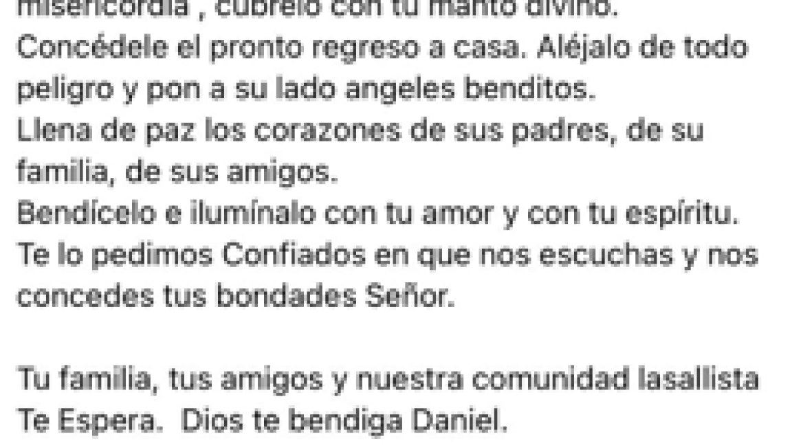 Familiares y amigos de Jesús Daniel Avedaño añoran su regreso; rezan para que se encuentre sano