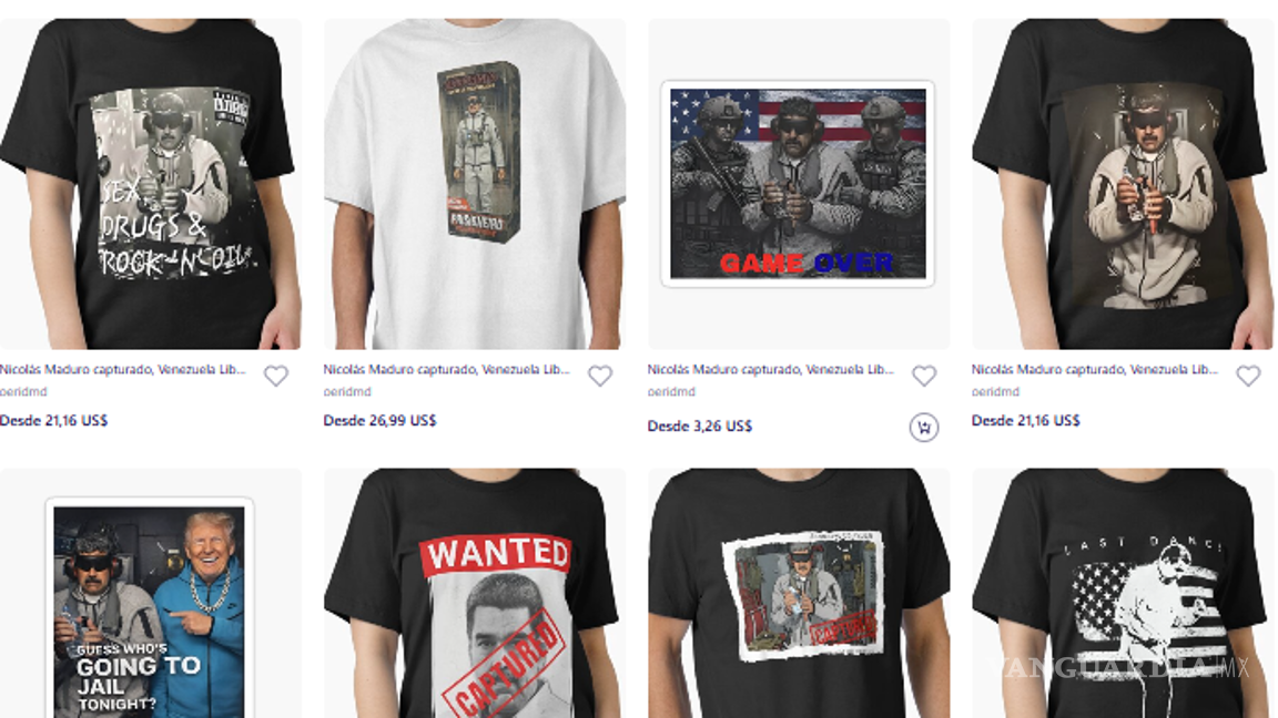 $!Nike y Origin: Detención de Nicolás Maduro, presidente de Venezuela, desata tendencia de ropa