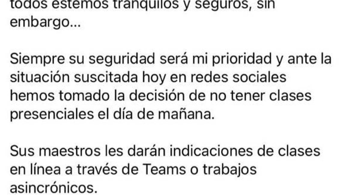 $!Autoridades alertan a jóvenes; suspenden clases en Campo Redondo de la UAdeC.
