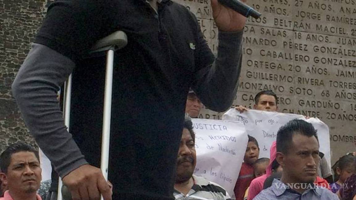 $!“Un balazo me afectó el bazo, el hígado, el pulmón izquierdo y el riñón”: Heridos de Nochixtlán