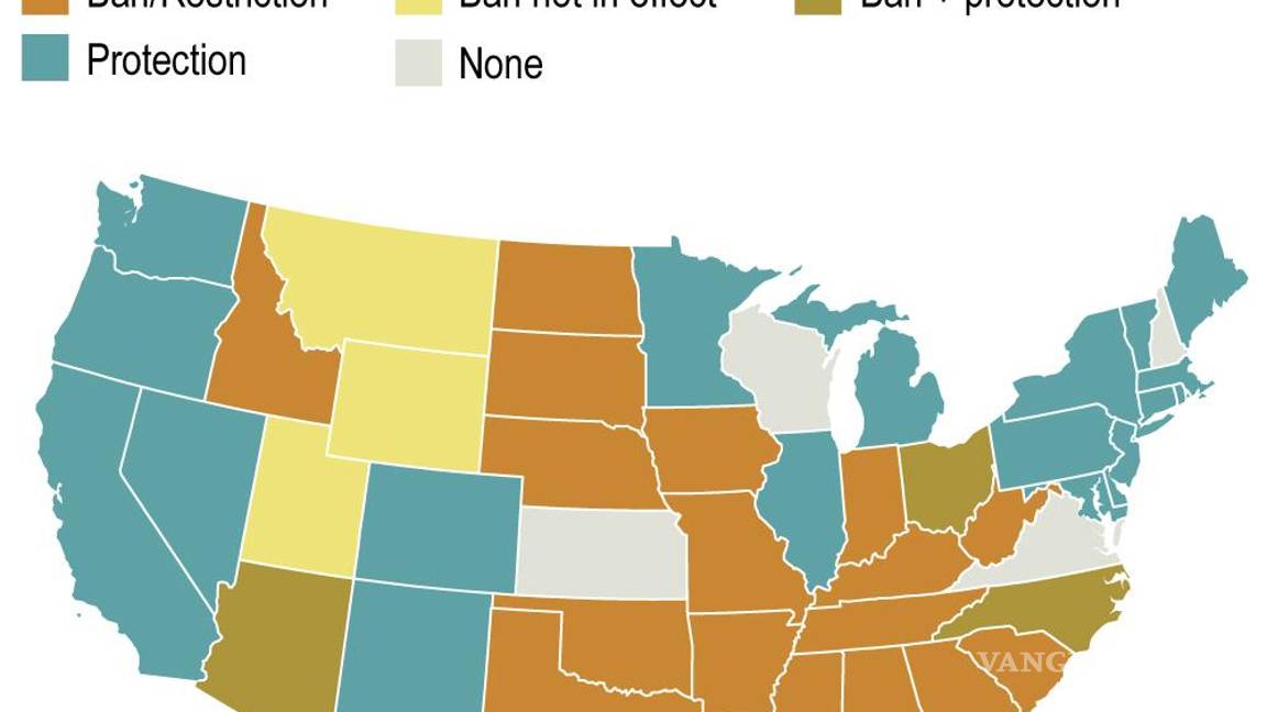$!Los estados han tomado medidas para restringir o proteger el acceso al aborto en desde que la Corte Suprema puso fin al derecho federal al aborto.