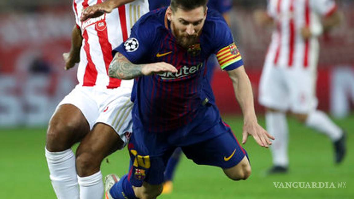 $!Barcelona se topa con muralla griega y empata ante Olympiacos