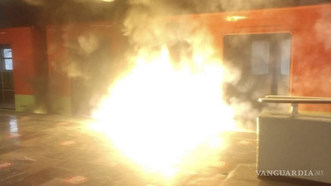 Captan explosión en estación del Metro de la CDMX
