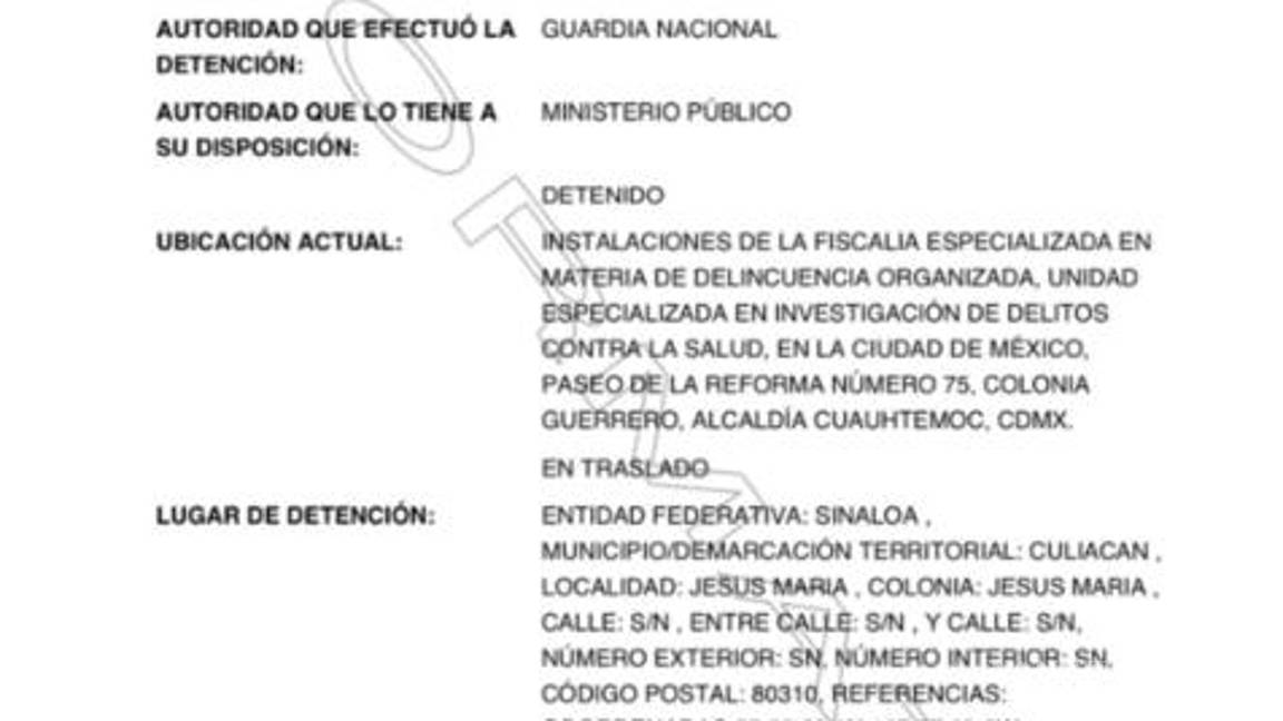 $!Difunden primera foto de Ovidio Guzmán detenido