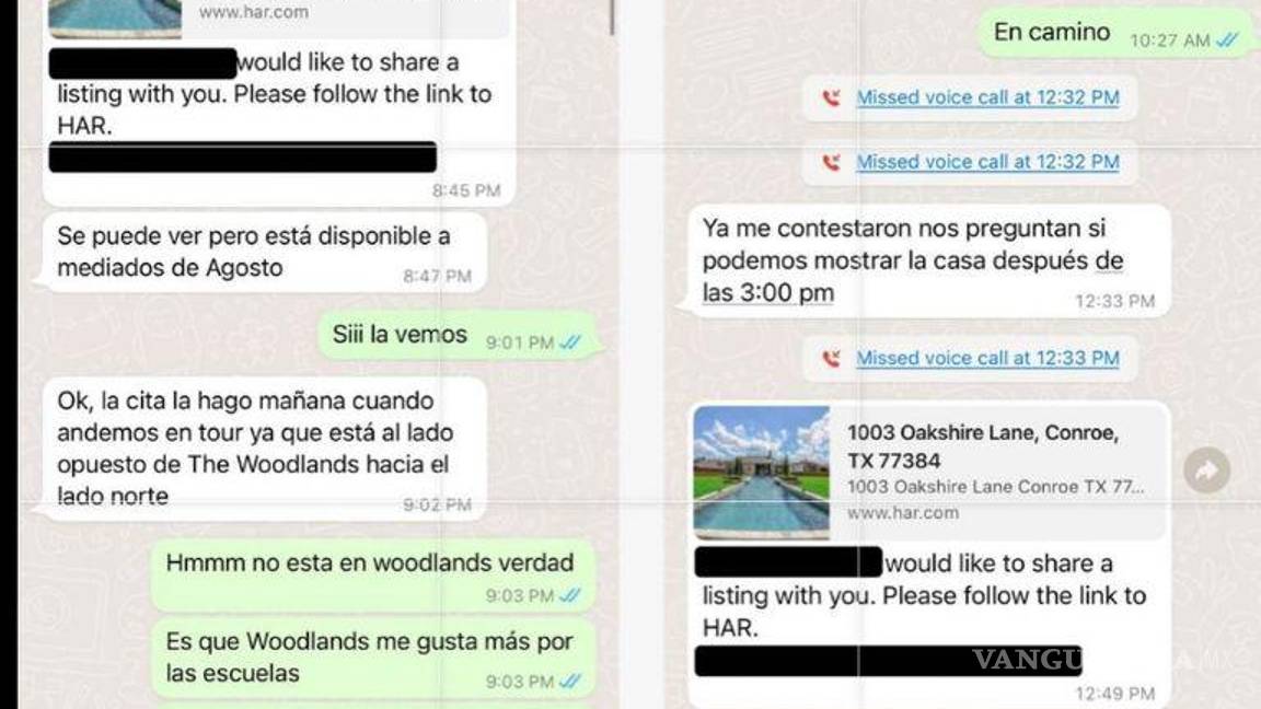 $!Mostró una conversación con un agente inmobiliario, para rentar dicha casa