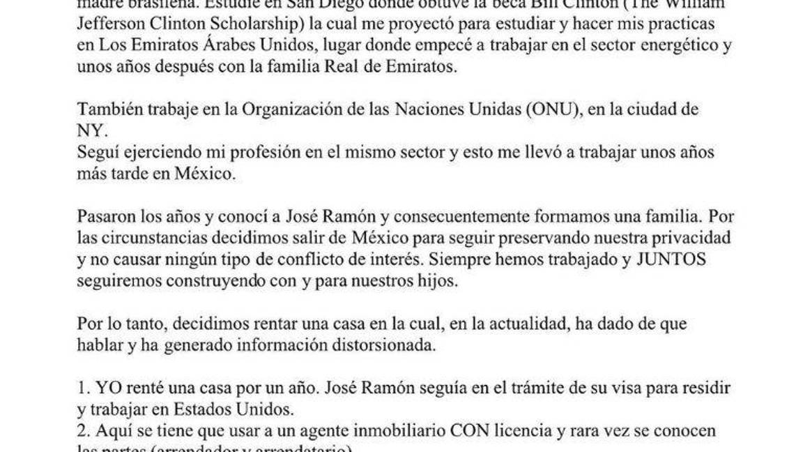 $!Nuera de AMLO se defiende de acusaciones; Carolyn Adams dice que la educaron para no robar