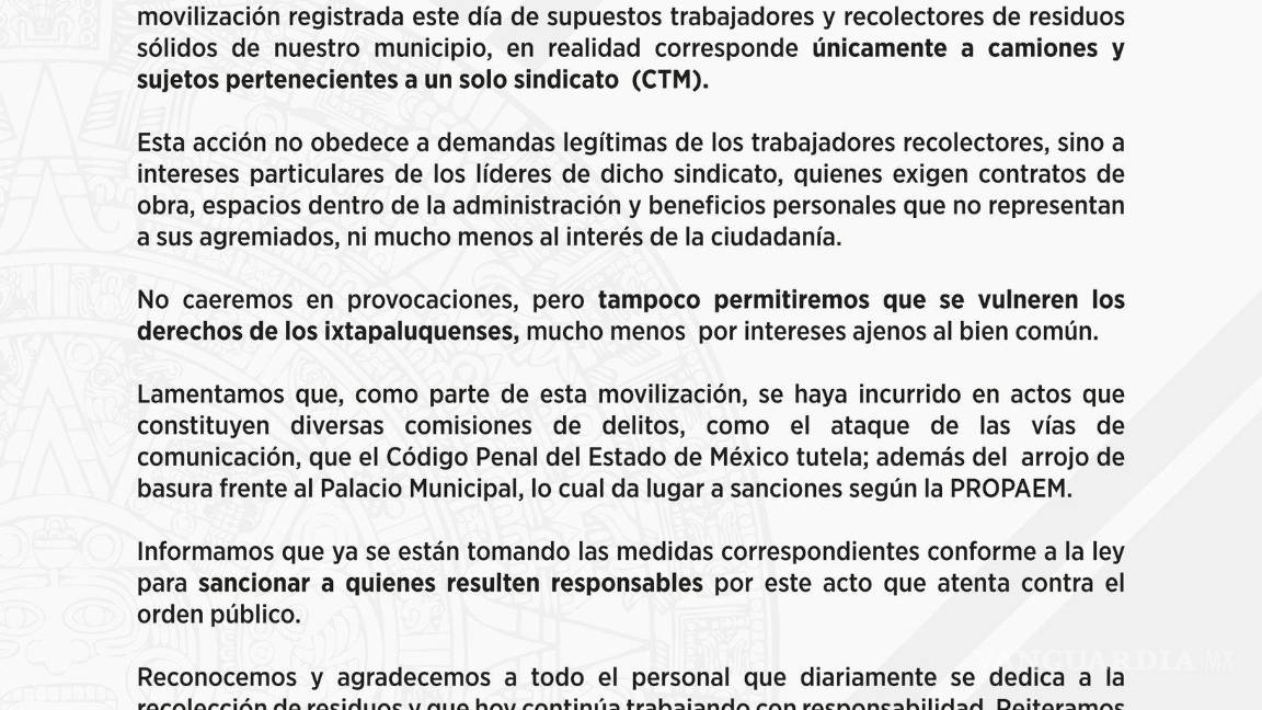 $!Captan en videos a funcionaria de Ixtapaluca recibiendo presunto pago de extorsión ; recolectores denuncian corrupción