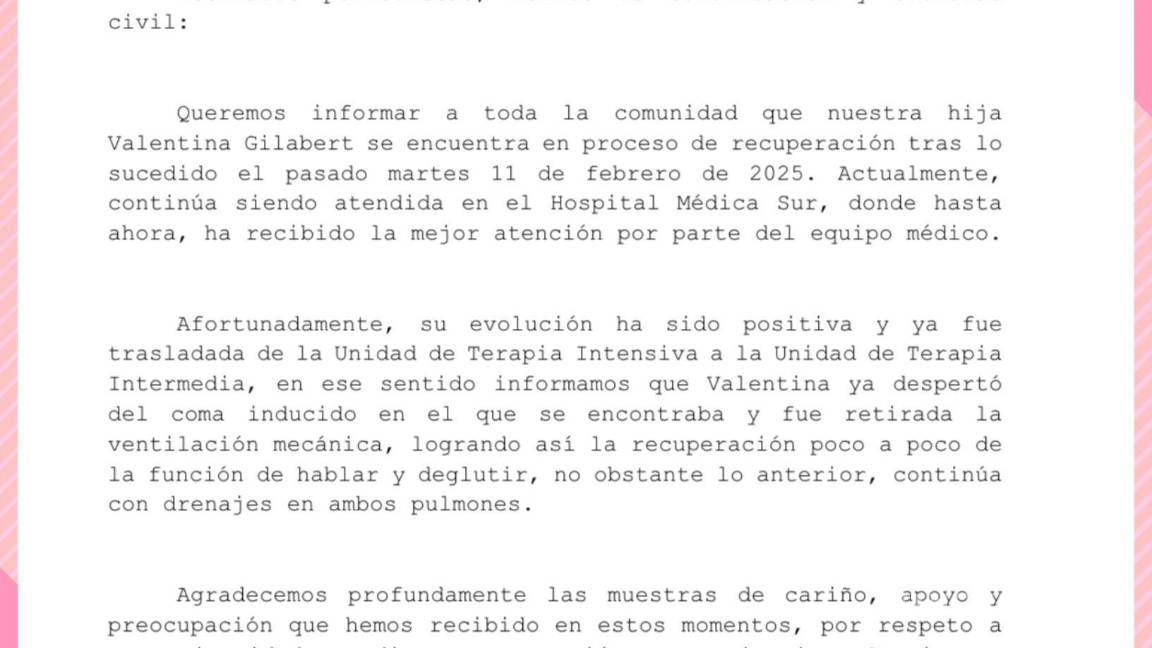 $!Valentina Gilabert despierta de coma inducido tras ser apuñalada por Marianne ‘N’