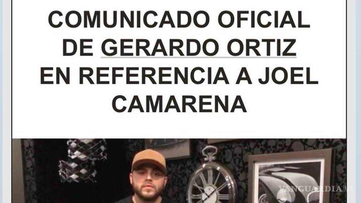 $!“Dejo que las autoridades hagan su trabajo”: Gerardo Ortiz sobre detención de representante por posible lavado de dinero