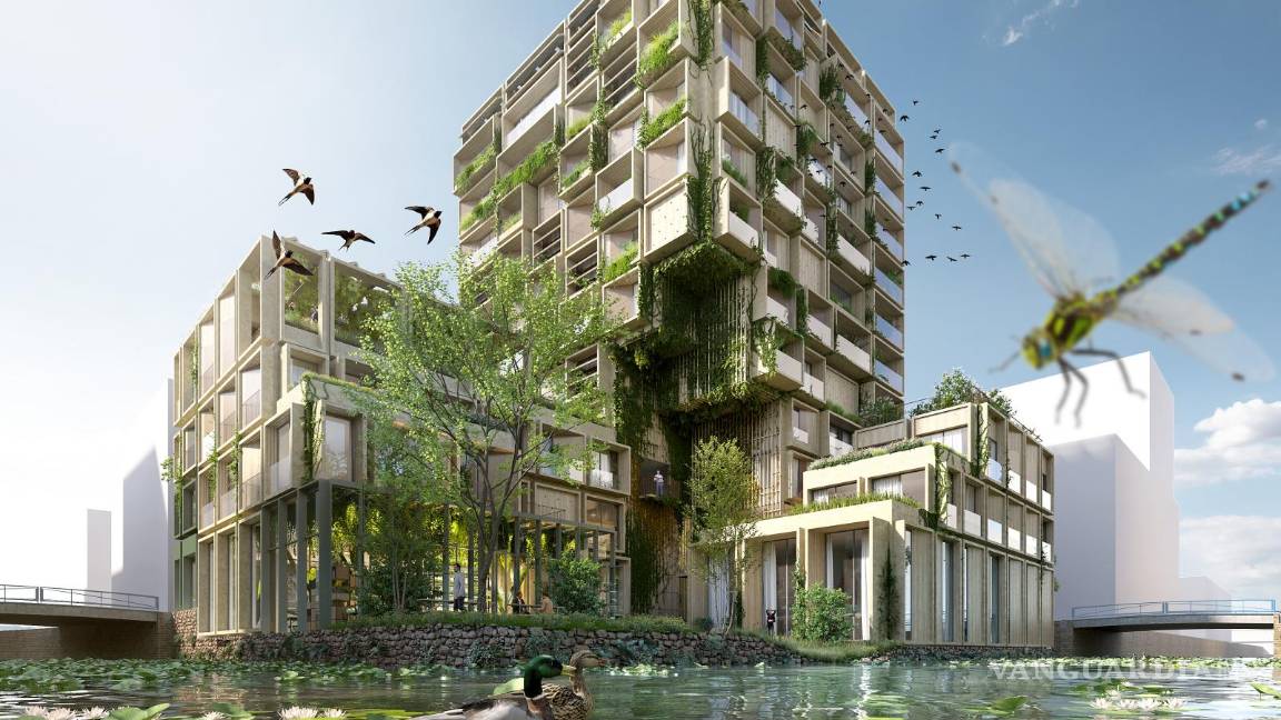 $!Edificio Proto-Zoöp Zeeburg, junto a una vía acuática.