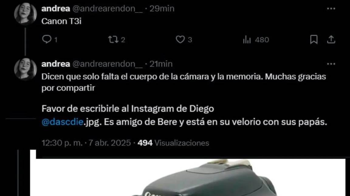 $!Familia de Berenice Giles solicita ayuda para recuperar cámara extraviada tras accidente en el AXE Ceremonia