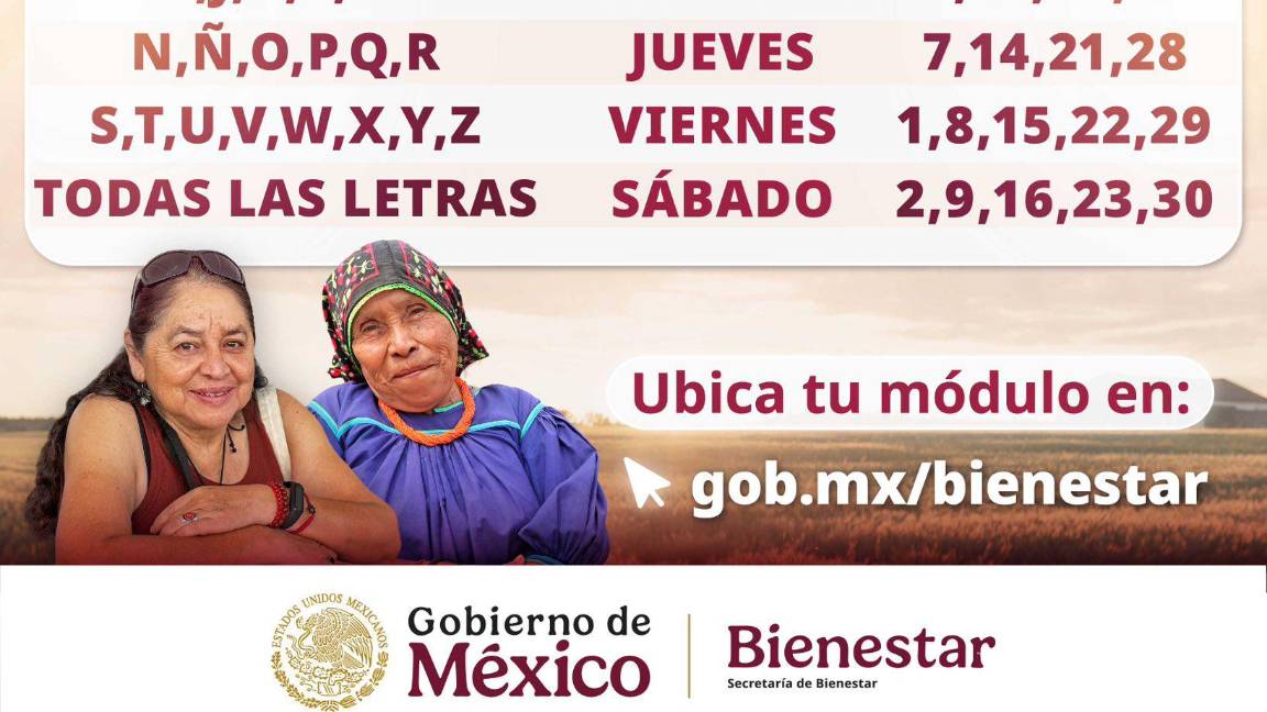 $!¿Qué programa del Bienestar ofrece 3 mil pesos bimestrales a adultos mayores con o sin INAPAM?