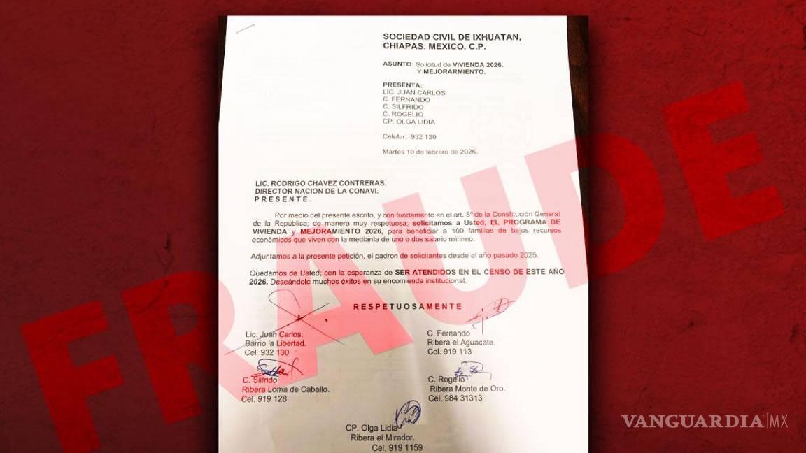 $!Conavi alerta por FRAUDE: Falso programa social ofrece 40 mil pesos para mejoramiento de vivienda