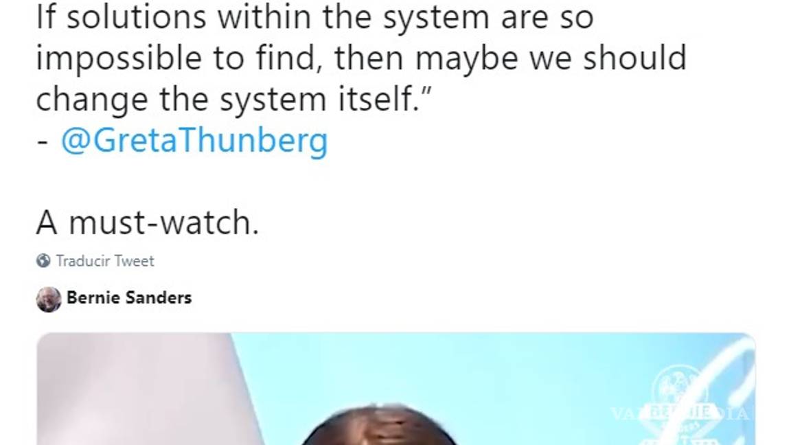 $!Activista de 15 años regaña a líderes mundiales por no actuar contra el cambio climático