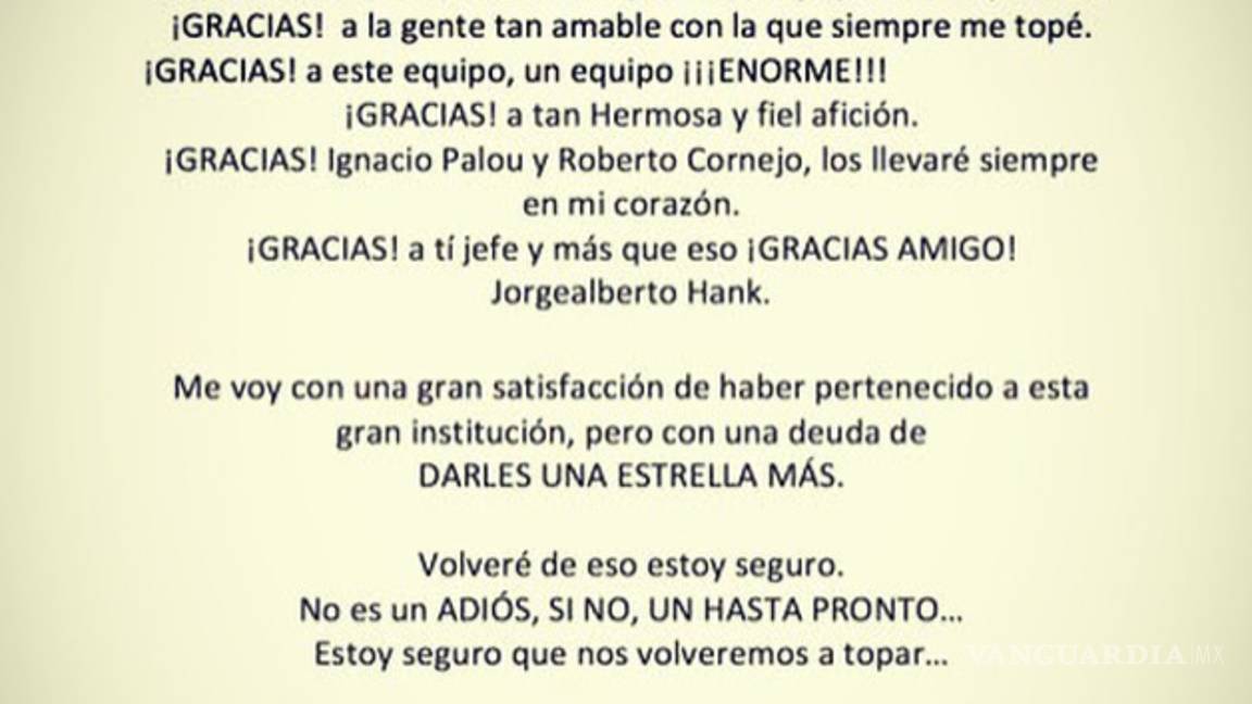 $!El 'Piojo' se despide de los Xolos