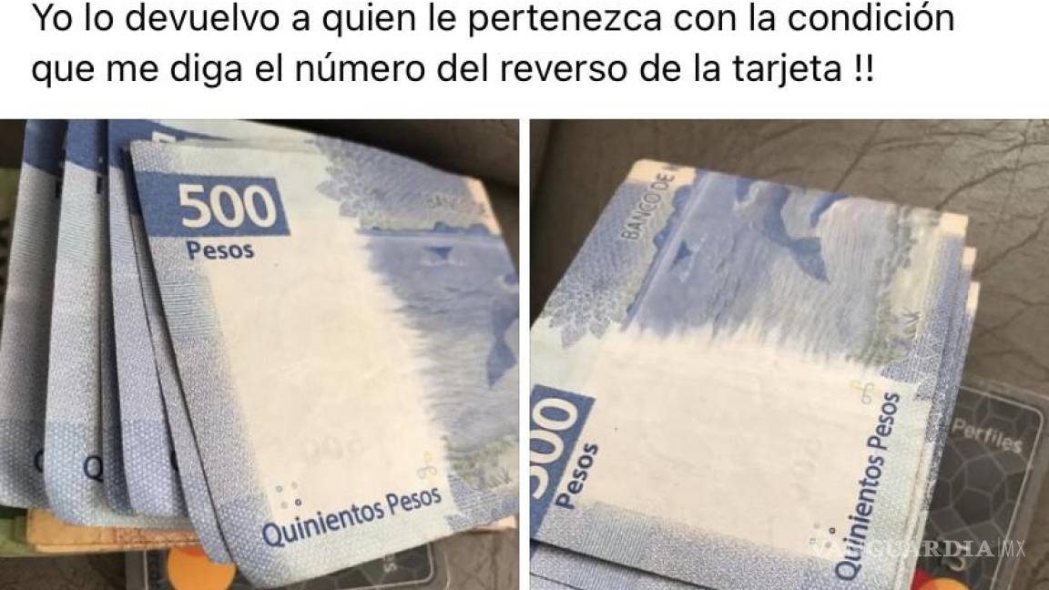 Joven de Saltillo regresa efectivo y tarjeta bancaria; se hace viral