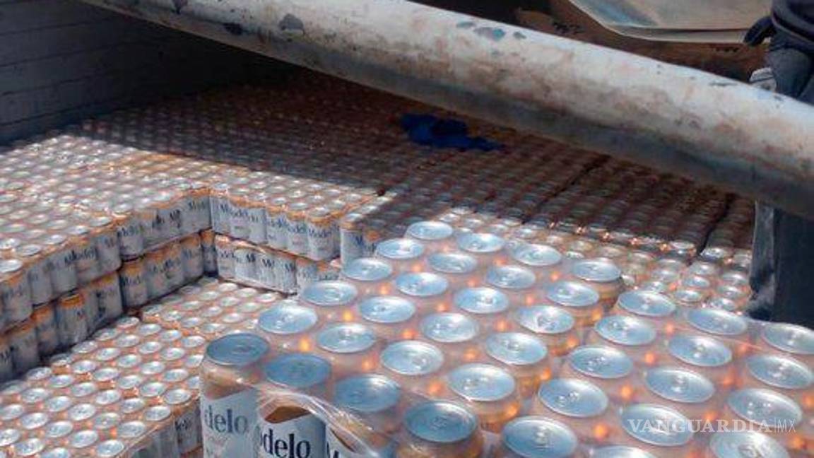 $!Ahora clonan latas de cerveza, aseguran cargamento en Oaxaca