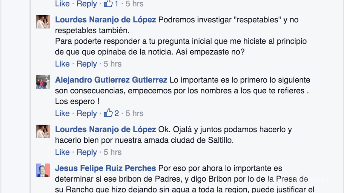 $!Debaten en redes sociales Lourdes Naranjo y Alejandro Gutiérrez