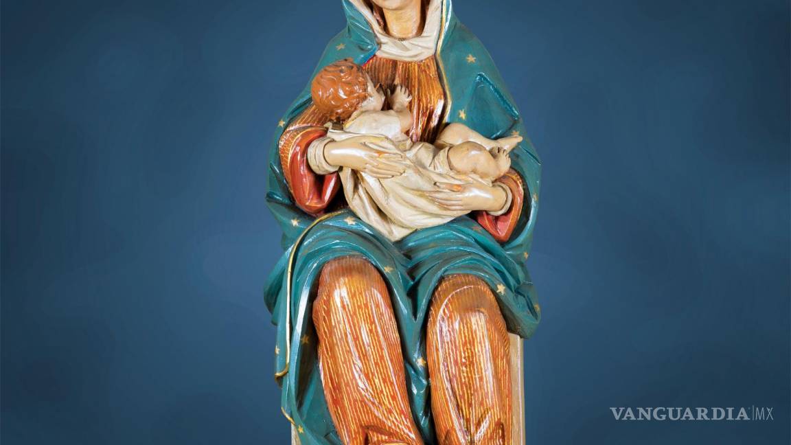 $!Imagen de Nuestra Señora de la Leche, donde aparece la virgen María amamantado al niño Jesús o virgen nodriza, en San Agustín, Florida