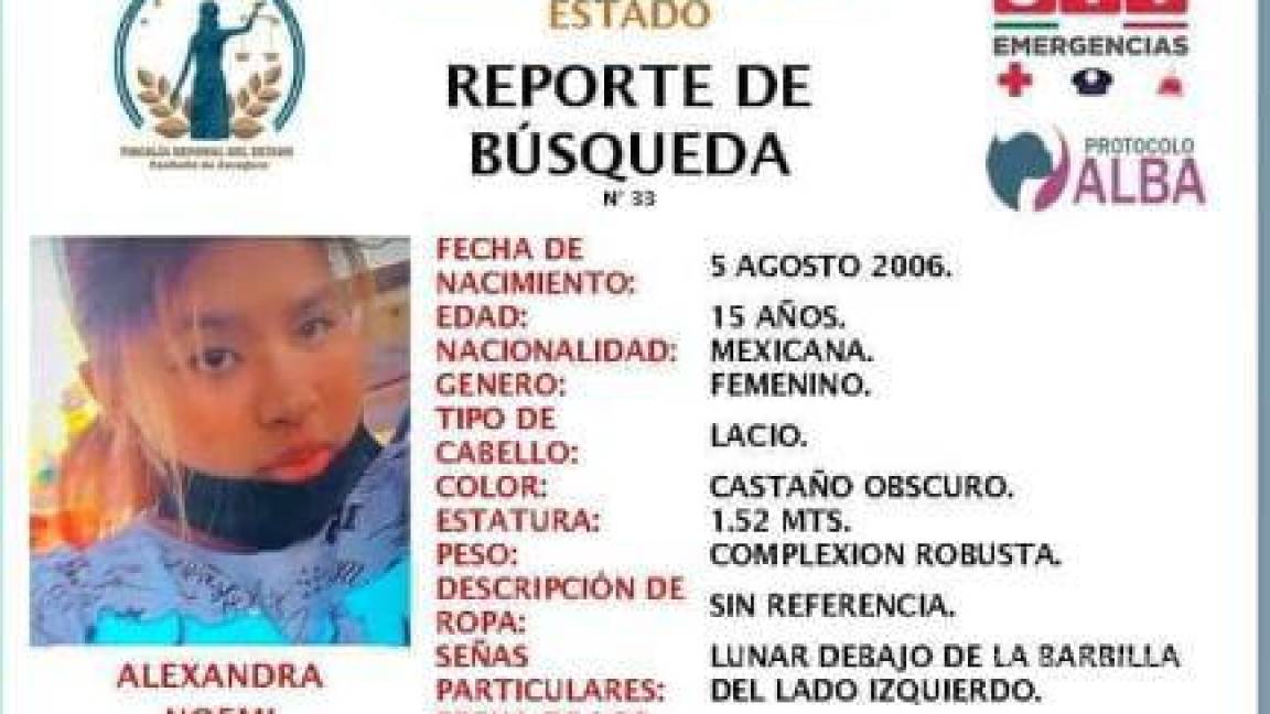 Activan protocolo Alba por la desaparición de una jovencita de 15 años en Ramos Arizpe