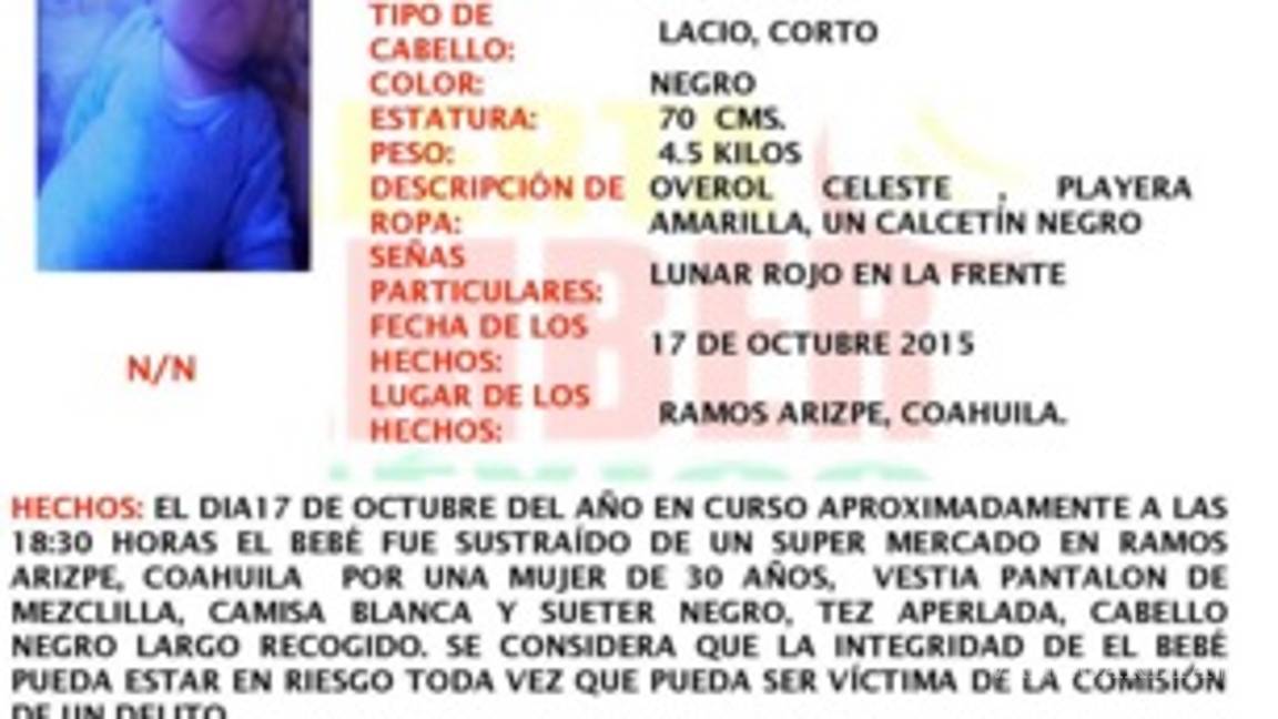 $!Roban bebé de tres meses en centro comercial de Ramos