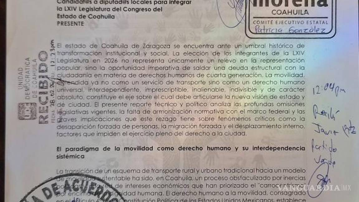 $!El documento busca impulsar una transformación del modelo de transporte público.