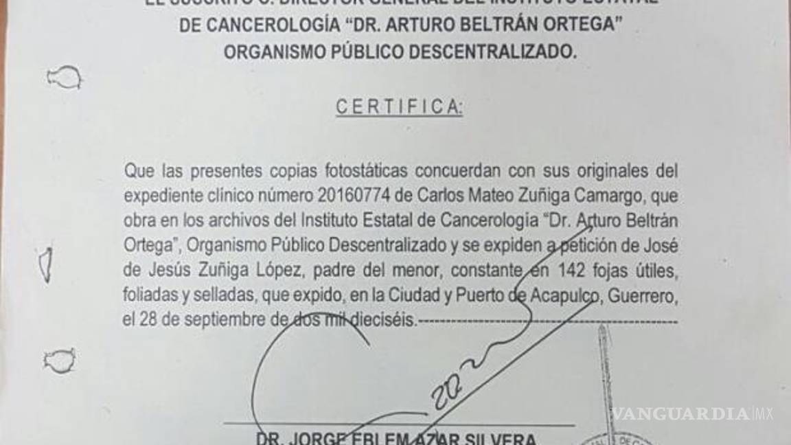 $!Hospital de Guerrero administró quimioterapia sin registro a menores; un bebé murió