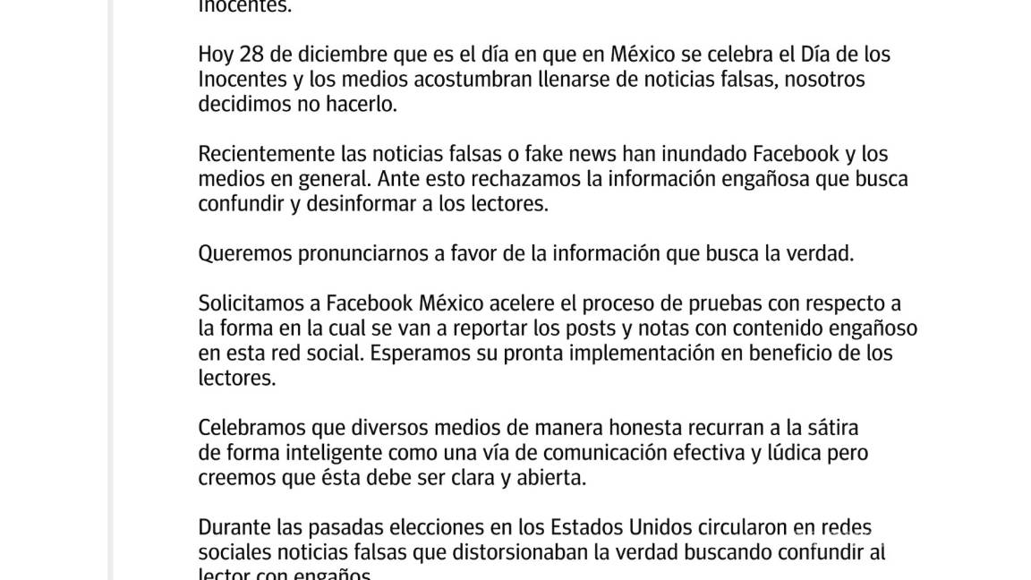 $!Decidimos celebrar de forma distinta el Día de los Inocentes